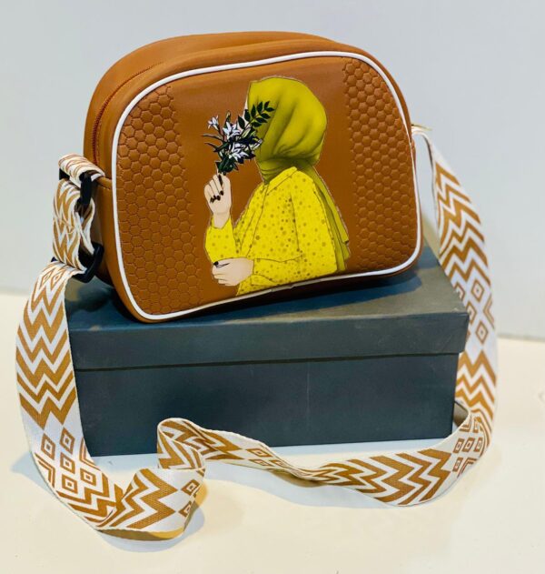 Handbag with Artistic Strap - Image 3